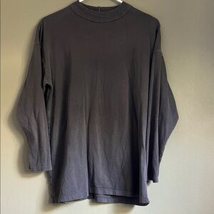 Charcoal cotton long sleeve